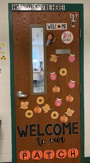 pumpkin patch classroom door design