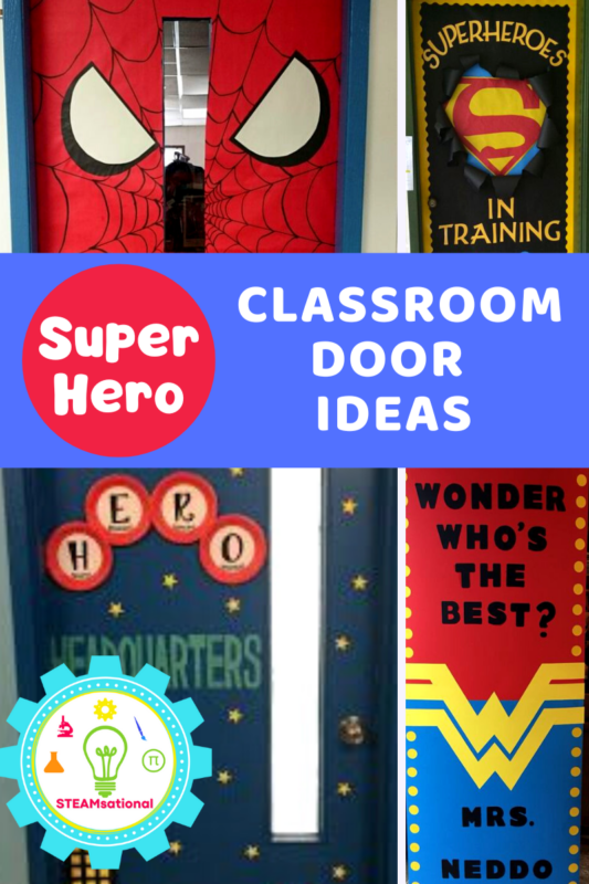 10 superhero classroom door ideas that you can use to make your classroom fun this year! From cute to inspirational these class doors have it all!