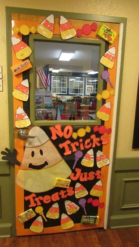candy con classroom door
