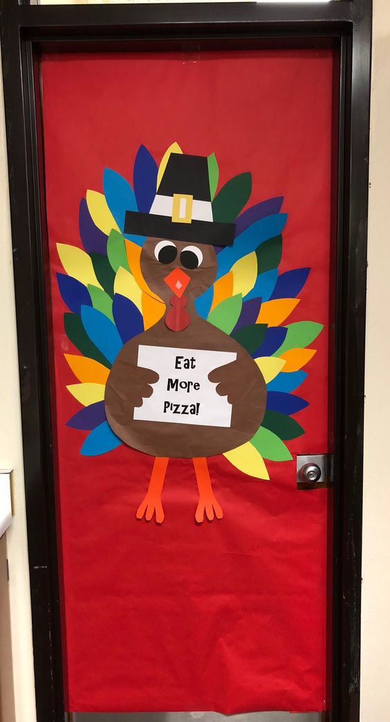 funny thanksgiving class door