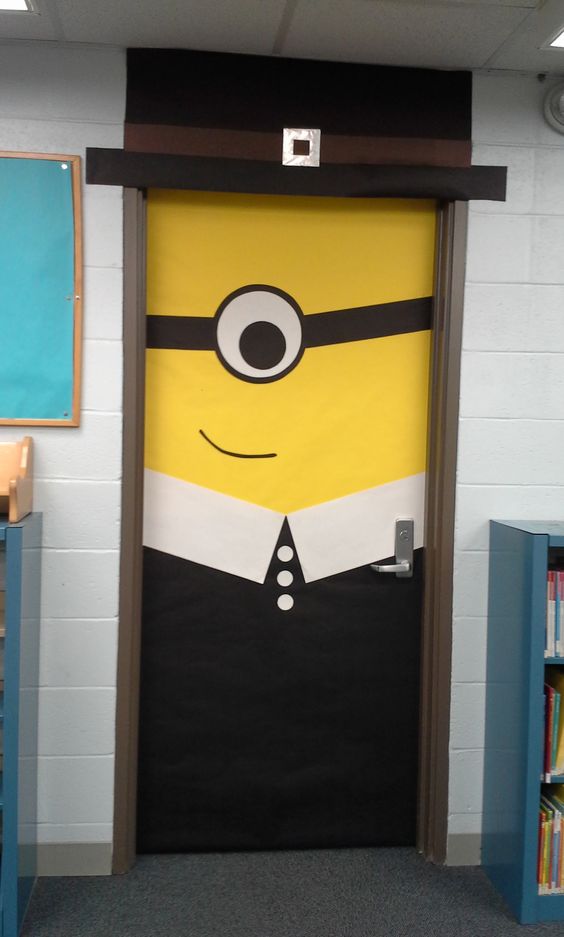 minion pilgrim classroom door