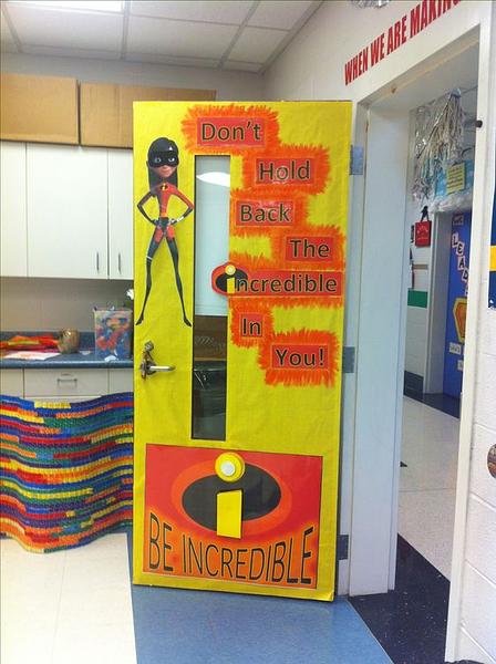 incredibles classroom door