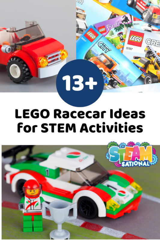 Turn simple playtime into an engineering activity for .kids!  Try out these simple LEGO race car designs to learn about force, motion, trajectory, resistance, and propulsion through physics and engineering.