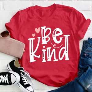 be kind valentine teacher shirt