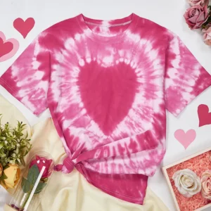 heart tie dye shirt valentines day teacher shirt