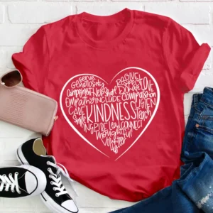 kindness teacher valentine day shirt