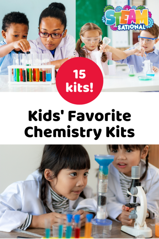 The top 15 chemistry sets for kids to learn about chemistry! Everything you need to get started with chemistry is included in these chemistry kits!
