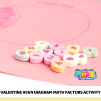 This Valentine's Day, make math class a lot more fun with conversation hearts, a food safe marker, and this Valentine's Day Venn diagram activity to learn common factors.