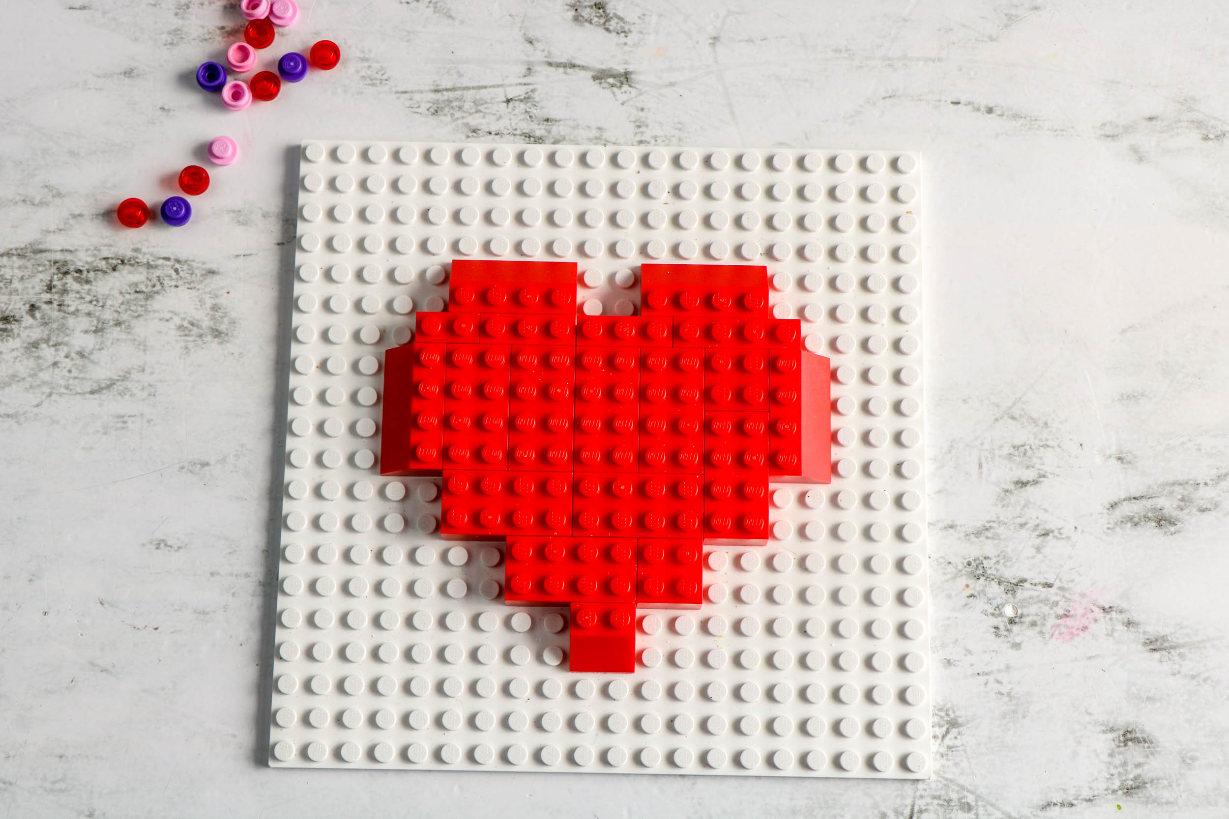 easy lego heart design