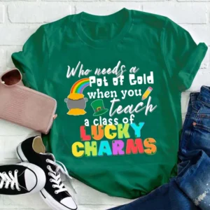 lucky charms teacher shirt