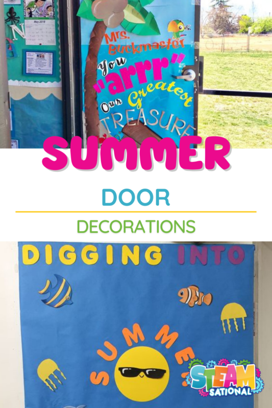 Spruce up your classroom this summer with these fantastic ideas for summer classroom  door decorations! Add a burst of energy and color to your learning space by transforming your classroom door into a delightful summer haven. These creative decorations will make those hot days a little more enjoyable for everyone involved!
