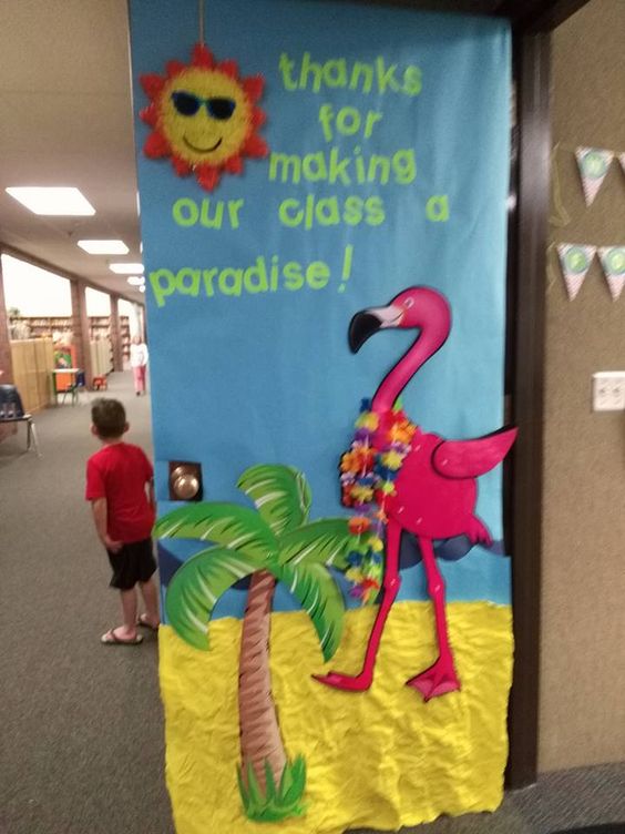 flamingo classroom door 1