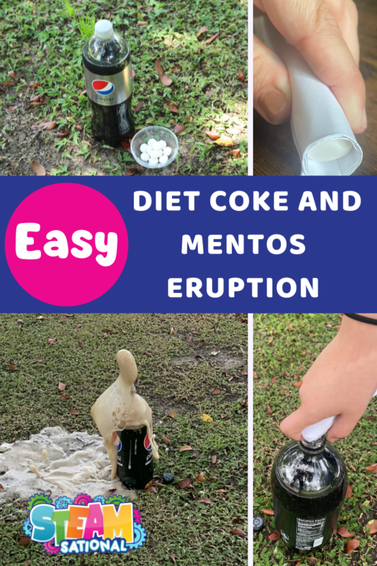 Easy Diet Coke and Mentos Experiment: 2 Ingredients, 1 Worksheet, and a Ready-to-Go Lesson Plan!