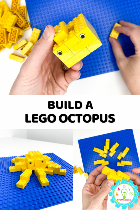 the LEGO Octopus! You may make your own cute octopus pet using these wonderful LEGO components. 