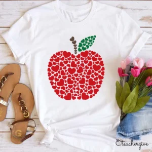 apple heart shirt