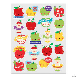 apple scented teacher stickers