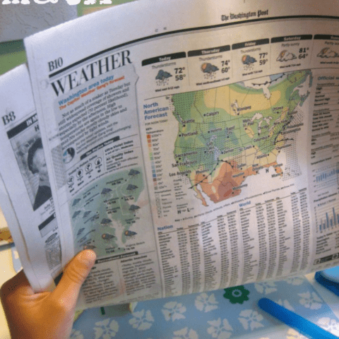 Image for Using the weather forecast for sneaky math learning