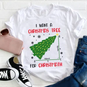 christmas tree math shirt