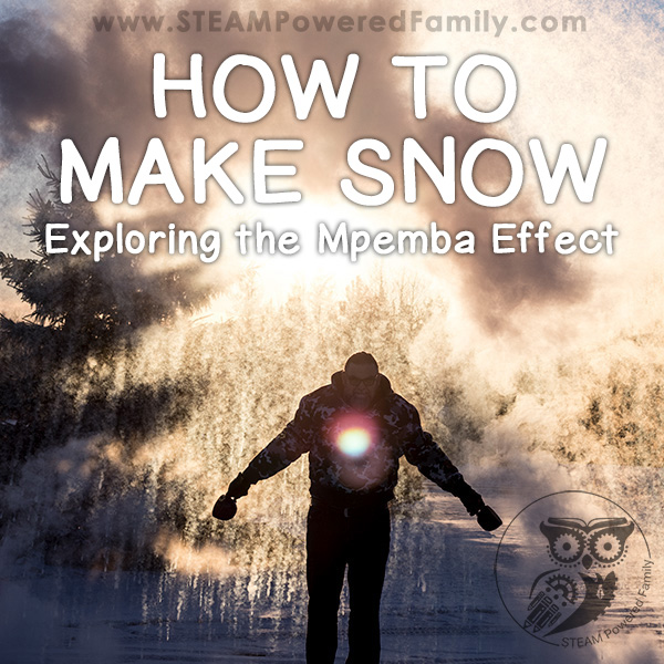 How To Make Snow from boiling water the Mpemba Effect SQUARE