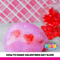 Easy to make valentine slime! Just 3 ingredients to make a love potion Valentine's Day slime recipe perfect to give to classmates on Valentine's Day!