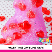 Make this Valentine's Day slimy! Valentine slime ideas and valentines day slime recipes that will brighten the gloomiest classroom this Valentine's Day.