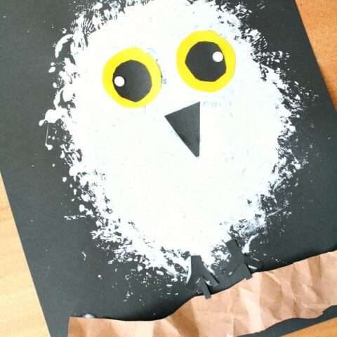 Image for Snowy Owl Winter Craft for Kids