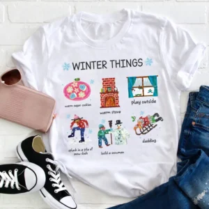 winter things teacher shirt