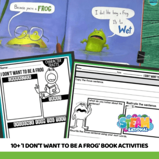 11+ Hands on I Don't Want to be a Frog Activities