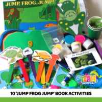 Bring the book Jump Frog Jump to life with these hands-on Jump Frog Jump activities!