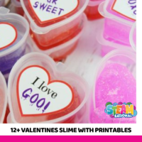 15+ FREE valentine slime printable ideas to use with slime valentine printable gifts. A slime valentine card free printable is a fun way to say love!
