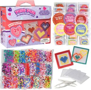 classroom fuse bead valentines