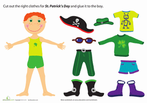 st patrick day paper doll 2023 01 25 1