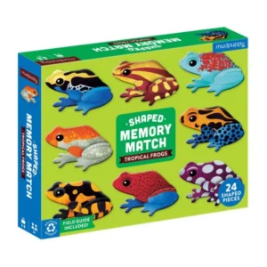 tropical frogs memory match game