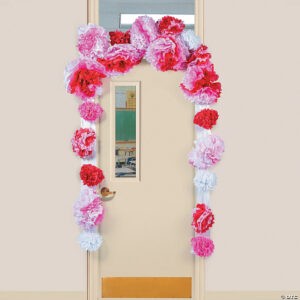 valentines day classroom door tissue paper door decoration