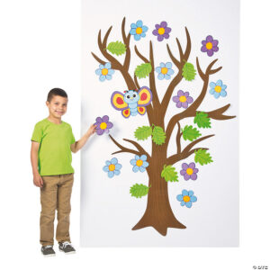 4 seasons classroom tree decoration