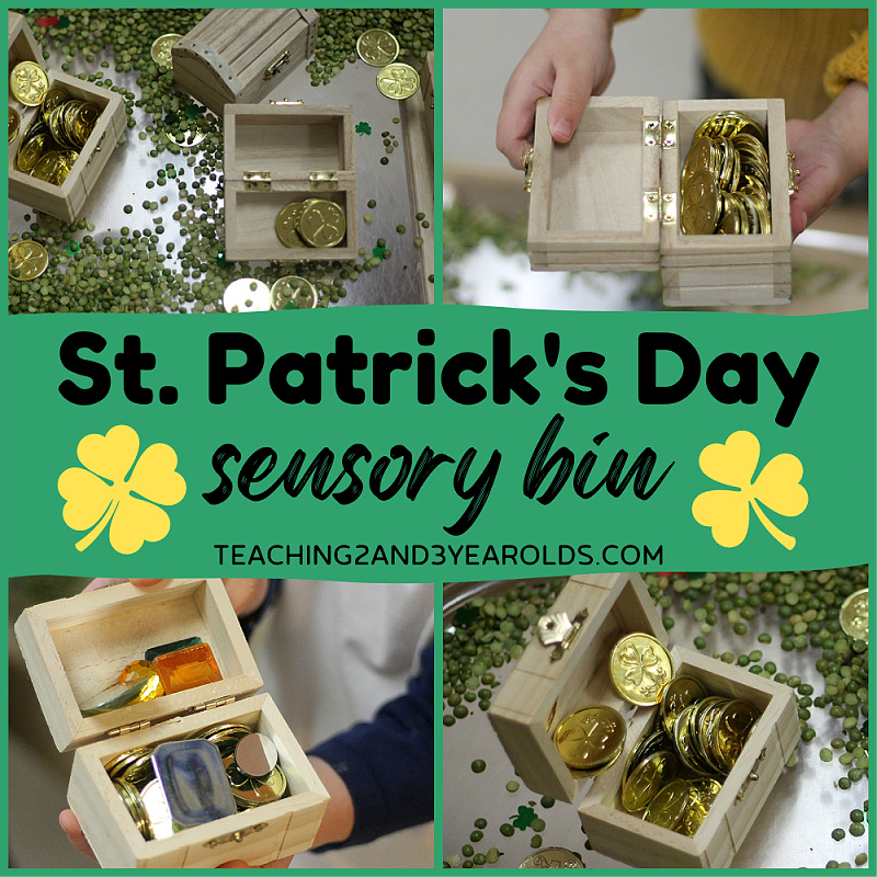 St. Patricks Day Sensory Bin 2