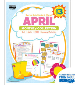 april printable pack 3rd grade