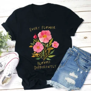 every flower blooms different teacher shirt