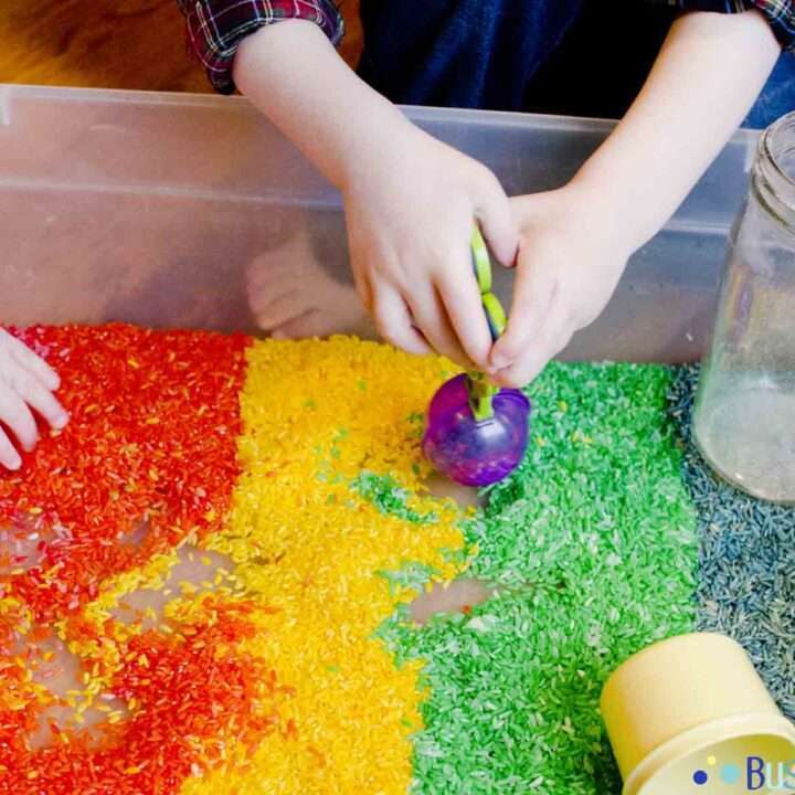 Image for Rainbow Rice Sensory Bin